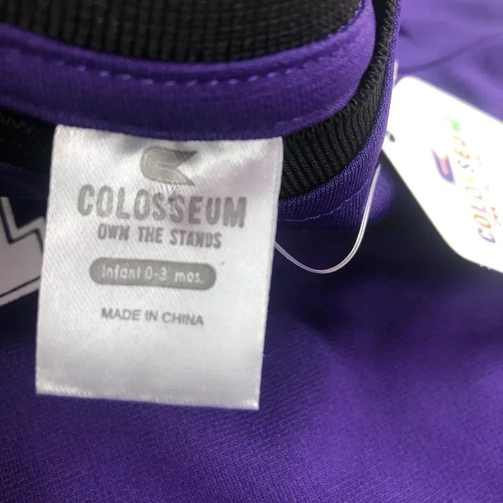TCU horned Frogs one piece infant set 0-3M colosseum